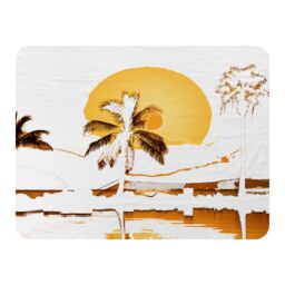 Benjamin Tate Design Sunset Blanket in Natural - Size: 120 cm x 150 cm - thumbnail 1