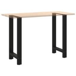 Berkfield Home Coffee Table Legs Black 2 pcs 50x(90-91) cm Steel - thumbnail 8
