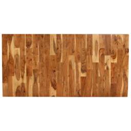 Berkfield Home Beautiful Dining Table Solid Acacia & Mango Wood 180x90x76 cm in Brown - Size: 180 x 90 x 76 cm - thumbnail 6