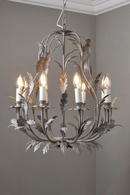 BHS Lighting 8 Light Flo Chandelier in Grey - image 1