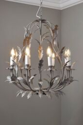 BHS Lighting 8 Light Flo Chandelier in Grey