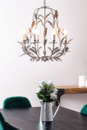 BHS Lighting 8 Light Flo Chandelier in Grey - thumbnail 5