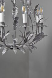 BHS Lighting 8 Light Flo Chandelier in Grey - thumbnail 3