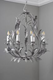 BHS Lighting 8 Light Flo Chandelier in Grey - thumbnail 2