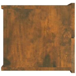 Berkfield Home Classic Bedside Cabinets Smoked Oak 40x30x30 cm Engineered Wood in Brown - Size: 40 x 30 x 30 cm - thumbnail 5