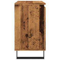 Berkfield Home Bathroom Cabinet Old Wood 58x33x60 cm Engineered Wood in Brown - Size: 58 x 33 x 60 cm - thumbnail 5