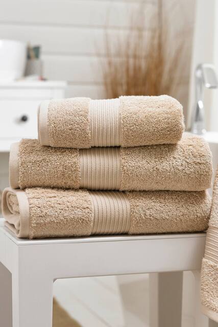 Deyongs Bliss Pima Supersoft Fluffy Cotton 650gsm Towels in Natural - image 1