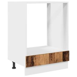 Berkfield Home Oven Cabinet in Old Wood ‚Äì 60x46x81.5 cm Made from Engineered Wood in Brown - thumbnail 3