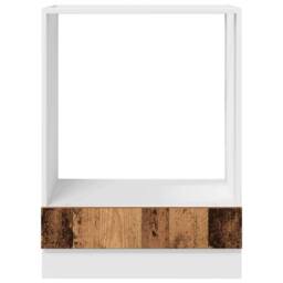 Berkfield Home Oven Cabinet in Old Wood ‚Äì 60x46x81.5 cm Made from Engineered Wood in Brown - thumbnail 5