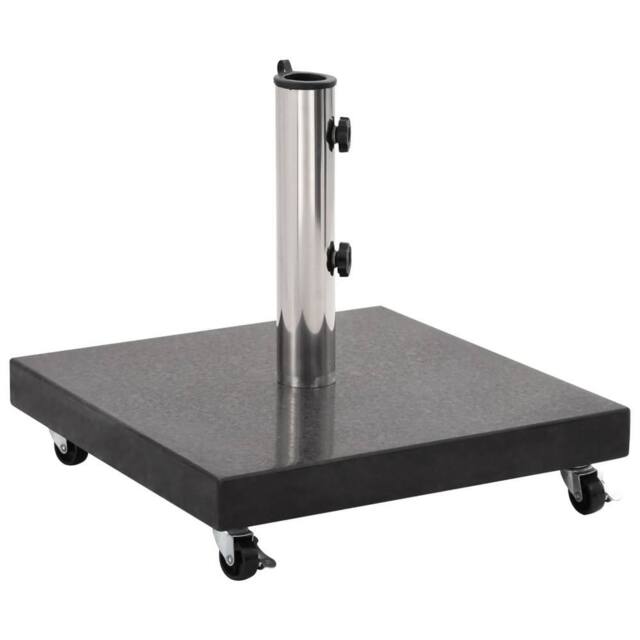 Berkfield Home Parasol Base Granite 30 kg Square Black - image 1
