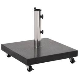 Berkfield Home Parasol Base Granite 30 kg Square Black - thumbnail 1