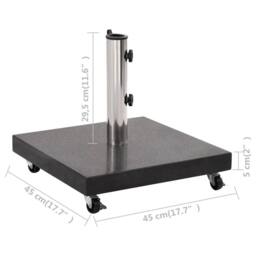 Berkfield Home Parasol Base Granite 30 kg Square Black - thumbnail 6