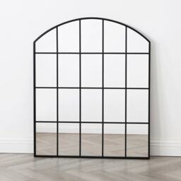 Home Garden Direct Aion - Black Frame Industrial Mirror - 90x75 - thumbnail 2