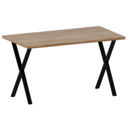 Home Discount Vida Designs 4 Seater Dining Table X Shape Legs Dining Kitchen Furniture in Light Oak - thumbnail 8