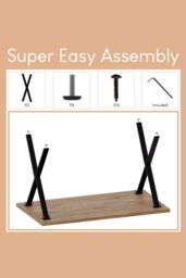 Home Discount Vida Designs 4 Seater Dining Table X Shape Legs Dining Kitchen Furniture in Light Oak - thumbnail 5
