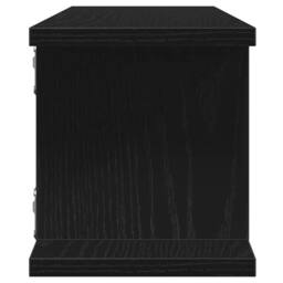 Berkfield Home Wall Shelves 2 pcs Black Oak 90x18x20 cm Engineered Wood - Size: 90 x 18 x 20 cm - thumbnail 7