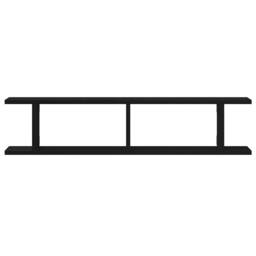 Berkfield Home Wall Shelves 2 pcs Black Oak 90x18x20 cm Engineered Wood - Size: 90 x 18 x 20 cm - thumbnail 6