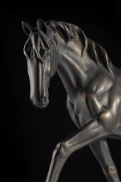 Loops Table Lamp Large Horse Statuette Shade Not Included Bronze Patina LED E27 40w - thumbnail 2