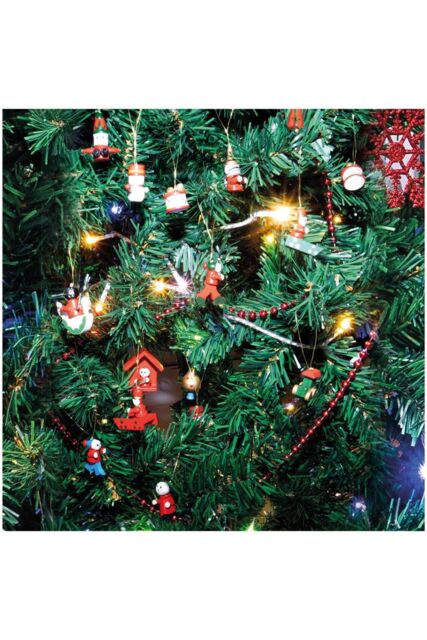 Netagon Wooden Christmas Hanging Decorations - Pack of 20 - image 1