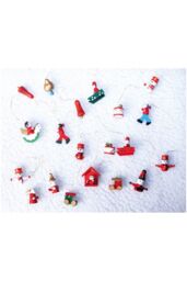 Netagon Wooden Christmas Hanging Decorations - Pack of 20 - thumbnail 3