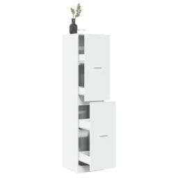 Berkfield Home Apothecary Cabinet¬†White 40x41x174.5 cm Engineered Wood in White - thumbnail 1