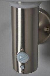 BHS Lighting Tarak Outdoor Solar Wall Light With Sensor in Silver - thumbnail 3