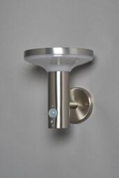 BHS Lighting Tarak Outdoor Solar Wall Light With Sensor in Silver - thumbnail 2