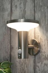 BHS Lighting Tarak Outdoor Solar Wall Light With Sensor in Silver - thumbnail 5