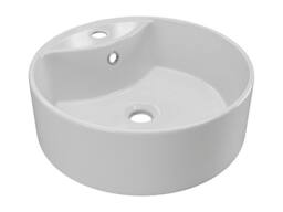 Vente-unique Light Natural Wall-Hung Bathroom Unit With Single Round Basin - 94 Cm in Light Oak - thumbnail 7
