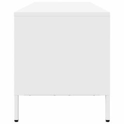 Berkfield Home TV Cabinet White 202x39x43.5 cm Cold-rolled Steel - thumbnail 6