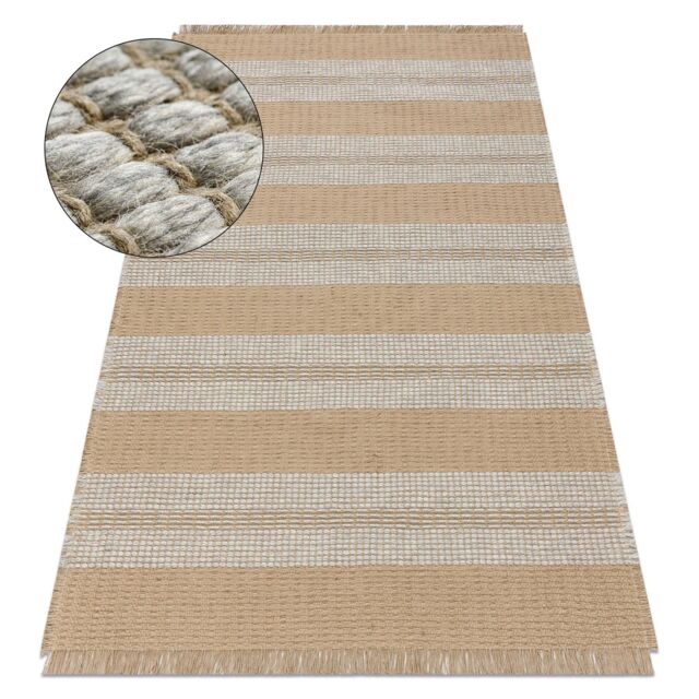 RugsX Jute Rug in Beige - Size: 80 cm x 150 cm - image 1