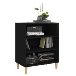 Berkfield Home Sideboard Black 57x35x70 cm Engineered Wood - Size: 57 x 35 x 70 cm - thumbnail 3