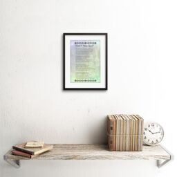"Artery8 Wall Art Print Don't You Quit Poem Motivation Quote Artwork Framed 9X7 Inch in Black - Size: W7"" x H9""" - thumbnail 2