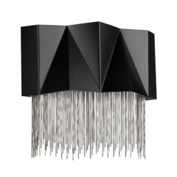 Netlighting Zuma 3 Light Wall Light Satin Black Silver G9 - thumbnail 1