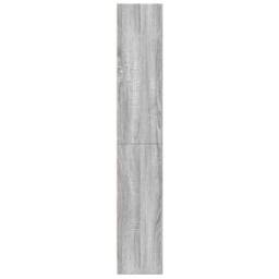 Berkfield Home Decorative Bookcase Grey Sonoma 60x24x143 cm Engineered Wood - Size: 60 x 24 x 143 cm - thumbnail 5