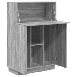 Berkfield Home Grey Writing Desk Grey Sonoma Engineered wood Large - thumbnail 4
