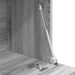 Berkfield Home Grey Writing Desk Grey Sonoma Engineered wood Large - thumbnail 8