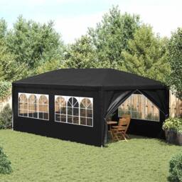 Berkfield Home Party Tent 3x6 m Anthracite in Black - thumbnail 2