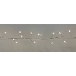 Lemon Pavilion Furniture and Decor 7.2 m/23 Ft 6In Plug in Led Warm Cluster Micro Light, L6 x W6 x H720cm in White - thumbnail 2