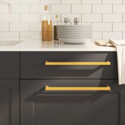 Berkfield Home Cabinet Handles 10 pcs Gold 320 mm Stainless Steel