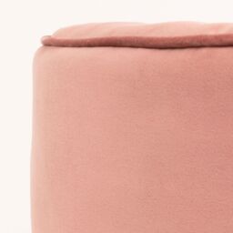 icon Milano Velvet Bean Bag Pouffe Midnight Blue Large Velvet Footstools in Light Pink - thumbnail 5