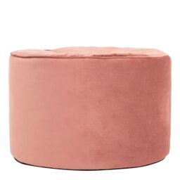 icon Milano Velvet Bean Bag Pouffe Midnight Blue Large Velvet Footstools in Light Pink - thumbnail 2