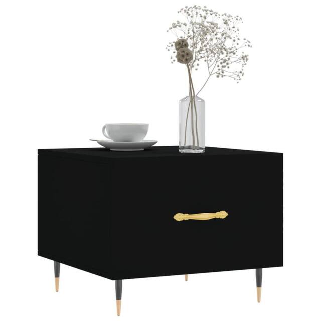 Berkfield Home Decorative Coffee Tables 2 pcs Black 50x50x40 cm Engineered Wood - Size: 50 x 50 x 40 cm - image 1