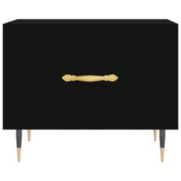 Berkfield Home Decorative Coffee Tables 2 pcs Black 50x50x40 cm Engineered Wood - Size: 50 x 50 x 40 cm - thumbnail 6