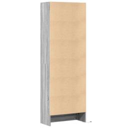 Berkfield Home Highboard with LED Grey Sonoma 69x32.5x200 cm Engineered Wood - thumbnail 8