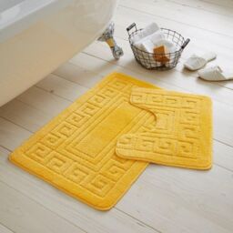 GAVENO CAVAILIA Greek Bath Mat in Yellow - thumbnail 1