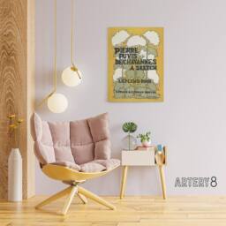 "Artery8 Pierre Puvis De Chavannes A Sketch Canvas Wall Art Print Reed in Yellow - Size: W18"" x H24""" - thumbnail 3