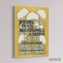 "Artery8 Pierre Puvis De Chavannes A Sketch Canvas Wall Art Print Reed in Yellow - Size: W18"" x H24""" - thumbnail 2