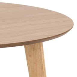 Wyld Haus Saffron Round Dining Table Natural Oak Veneer - thumbnail 5