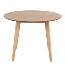 Wyld Haus Saffron Round Dining Table Natural Oak Veneer - thumbnail 4